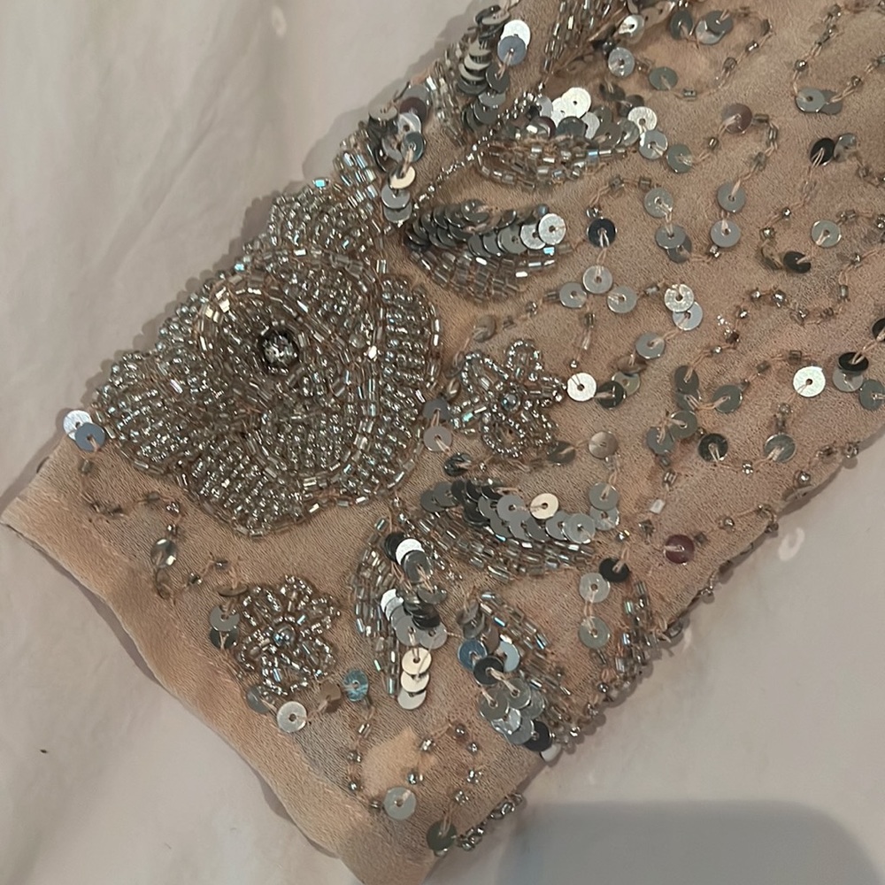 Mac Duggal Sequin Midi Gown With Embellished Heml… - image 7